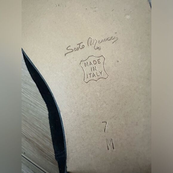 Sesto Meucci Laser Cut Suede Cowboy boots 7M - Picture 4 of 7